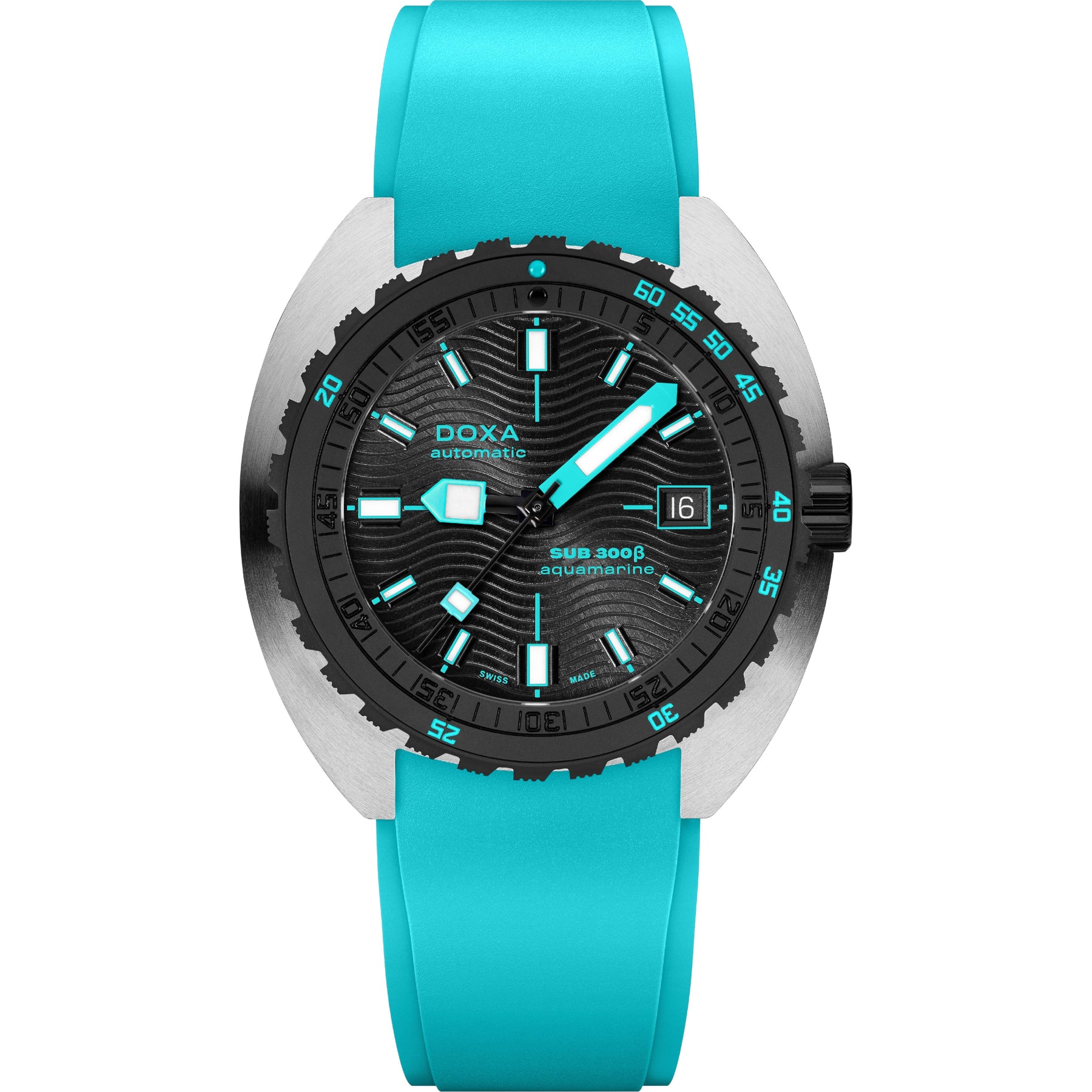 DOXA Sub 300β Aquamarine 830.10.241.25 on Strap