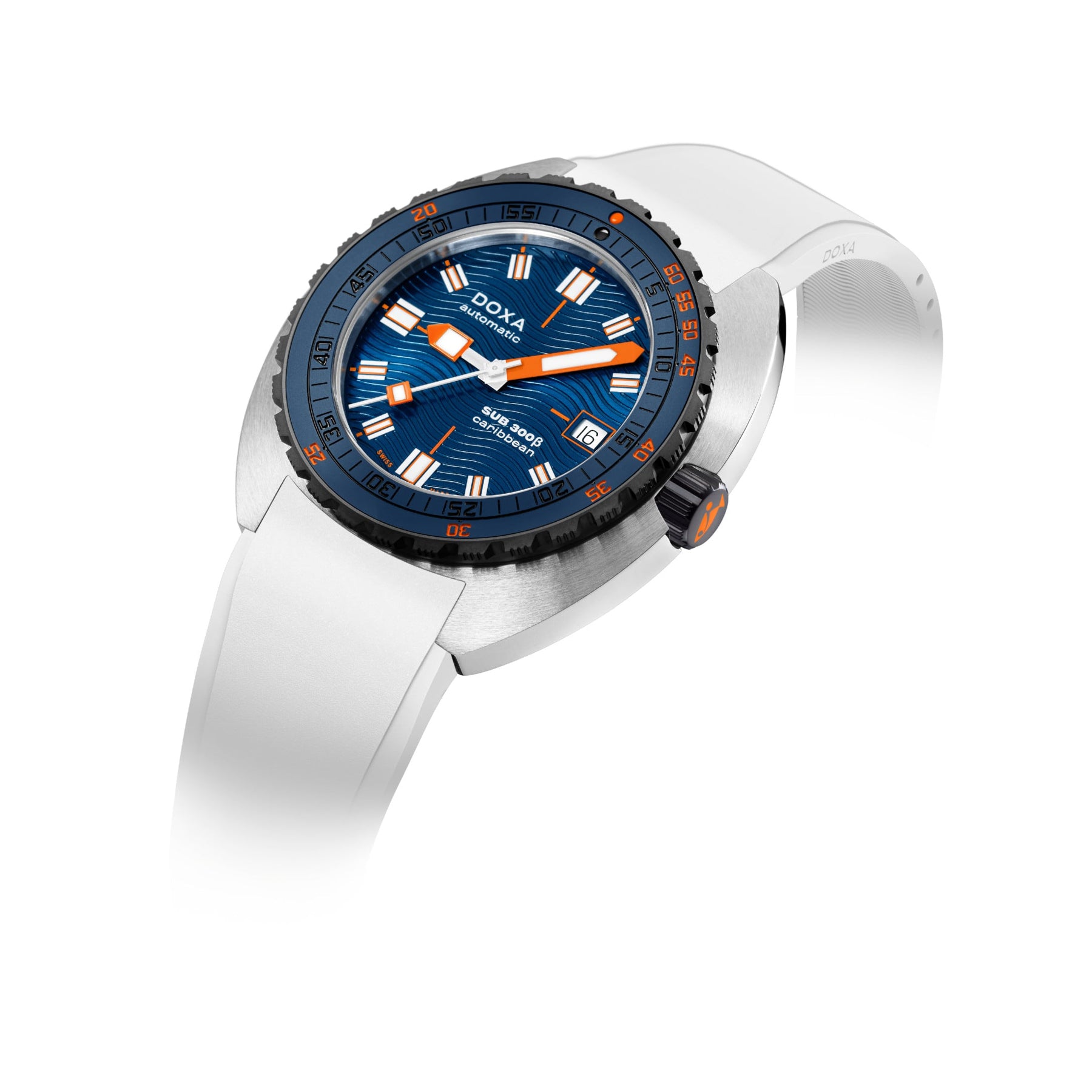 DOXA Sub 300β Caribbean 830.10.201.23 on Strap