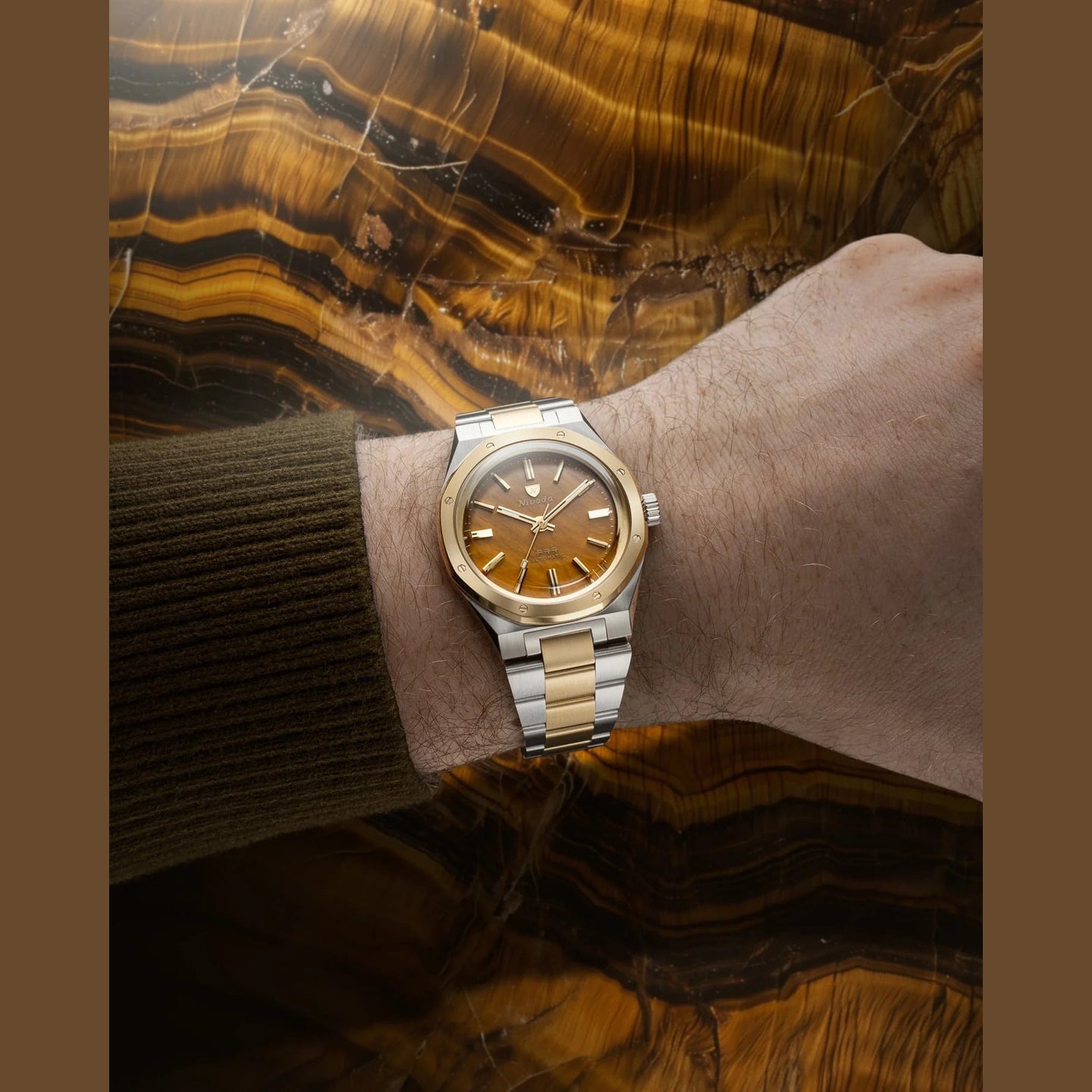 Nivada Grenchen F77 Tiger Eye Bicolor Mark I - Exquisite Timepieces