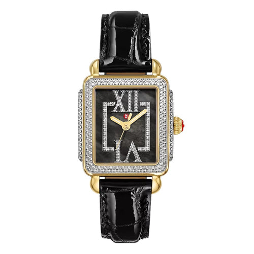 Michele MWW06G000050 Deco Madison Mid Pavé Roman Black