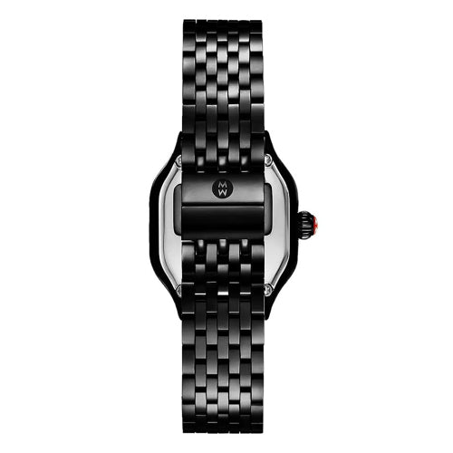 Michele MWW33B000019 Meggie Three-Hand Black Stainless Steel