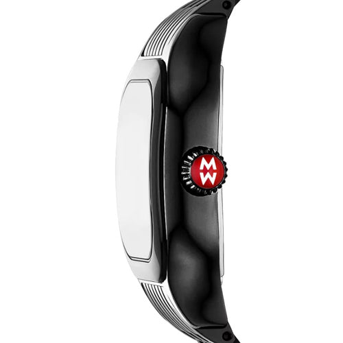 Michele MWW33B000019 Meggie Three-Hand Black Stainless Steel