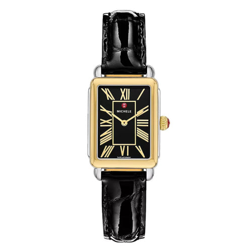 Michele MWW06E000148 Deco Park Black Leather