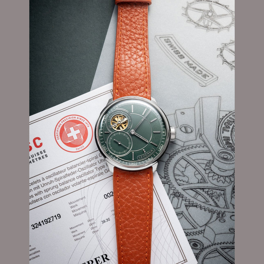 Lederer CIC 9016.50.304 Central Impulse Chronometer Green Dial