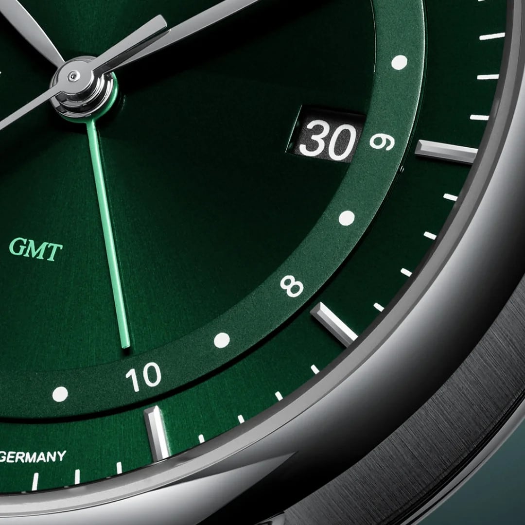 Mühle Glashütte M1-33-96-LB Teutonia II GMT Green Dial