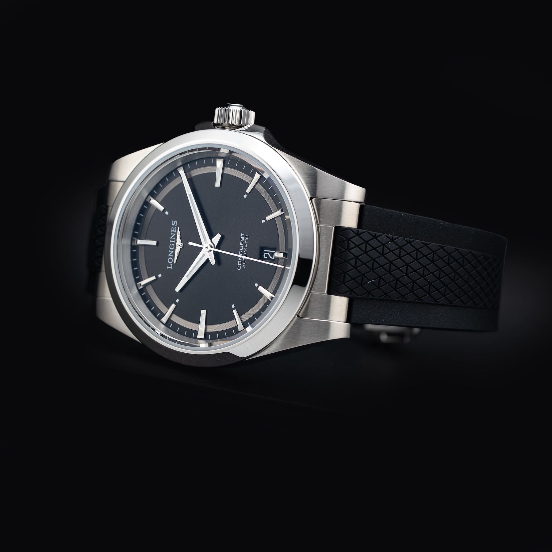 Longines L3.720.4.52.9 Conquest Black Dial 38mm