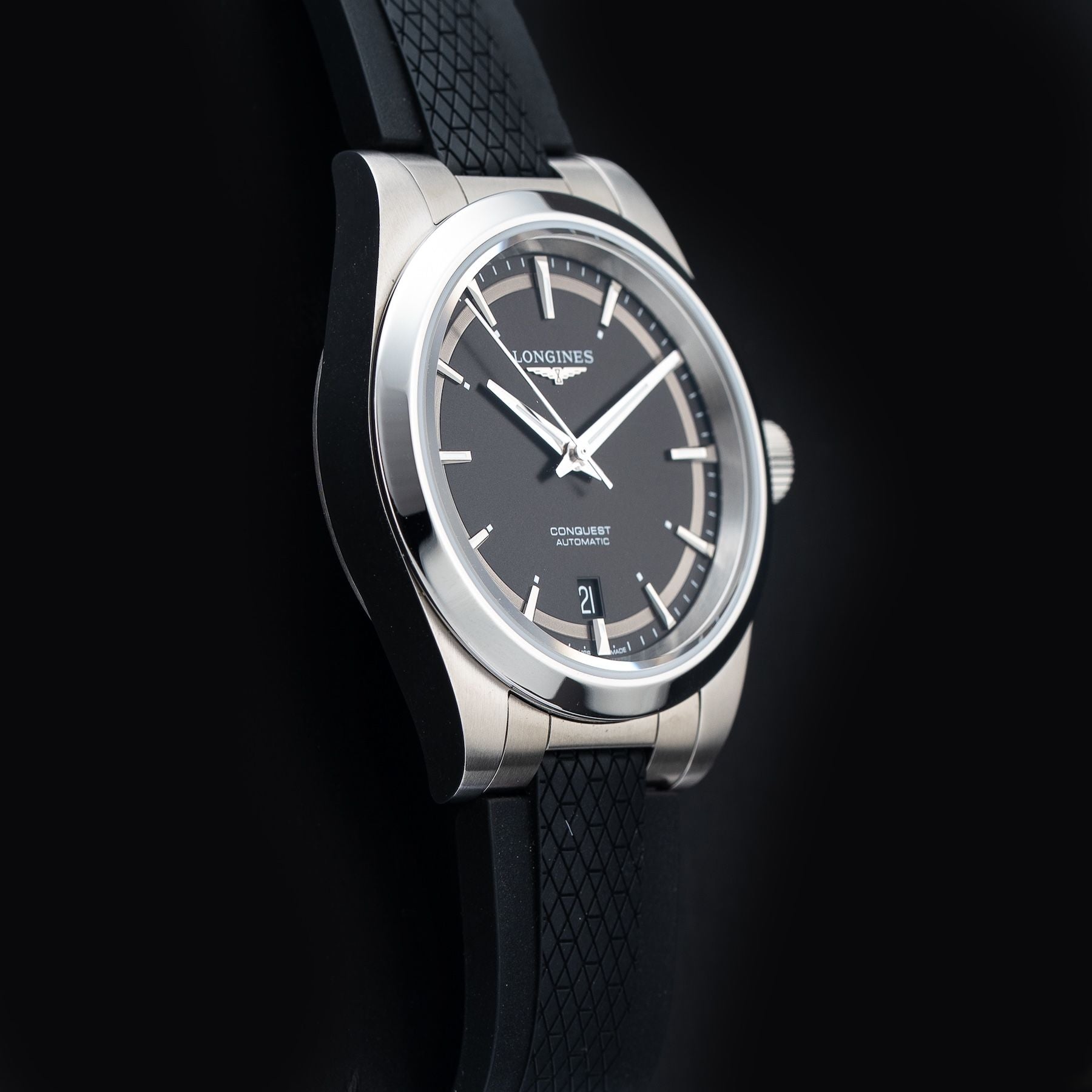 Longines L3.720.4.52.9 Conquest Black Dial 38mm