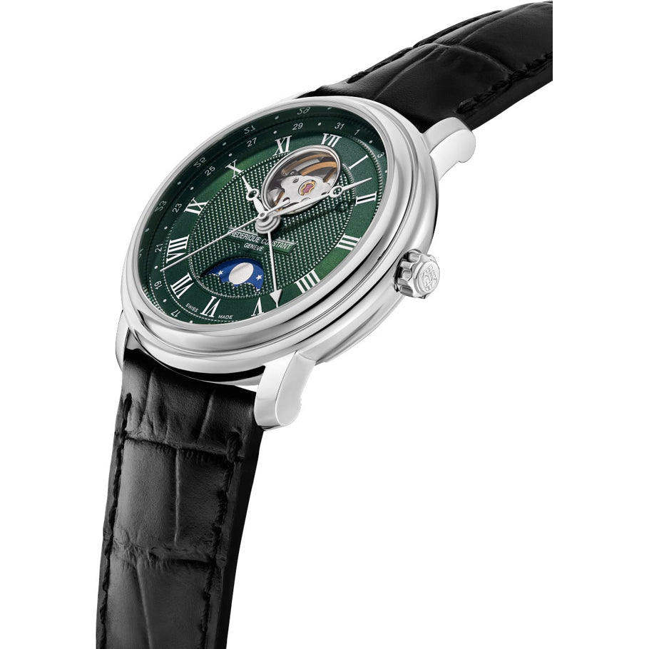 Frederique Constant FC-335MCGRW4P26-BL Classics Heart Beat Moonphase Date 40mm