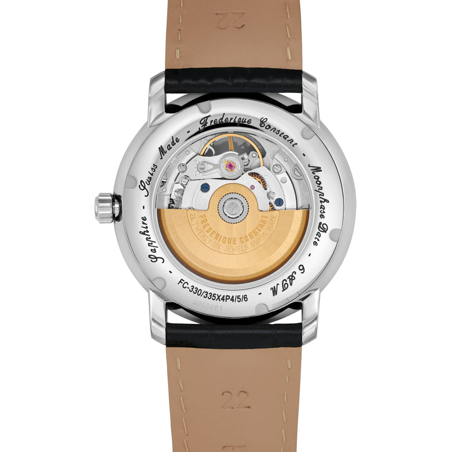 Frederique Constant FC-335MCGRW4P26-BL Classics Heart Beat Moonphase Date 40mm