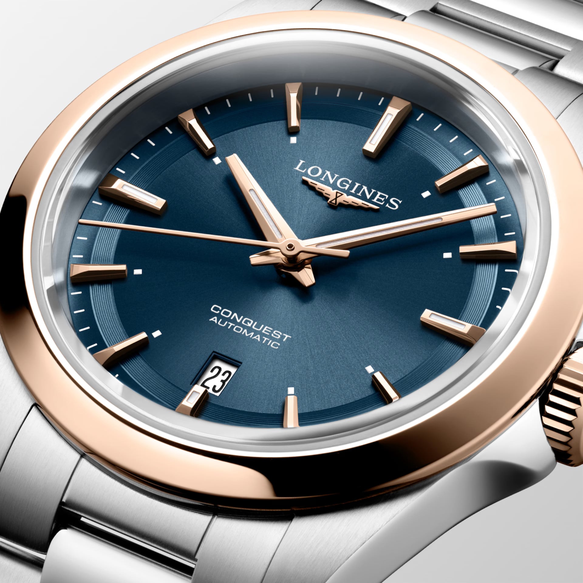 Longines L3.320.5.92.6 Conquest Blue on Bracelet