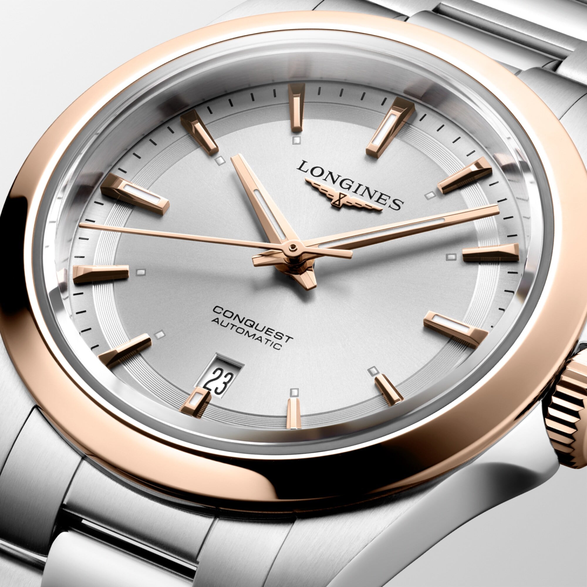 Longines L3.320.5.72.6 Conquest Silver on Bracelet
