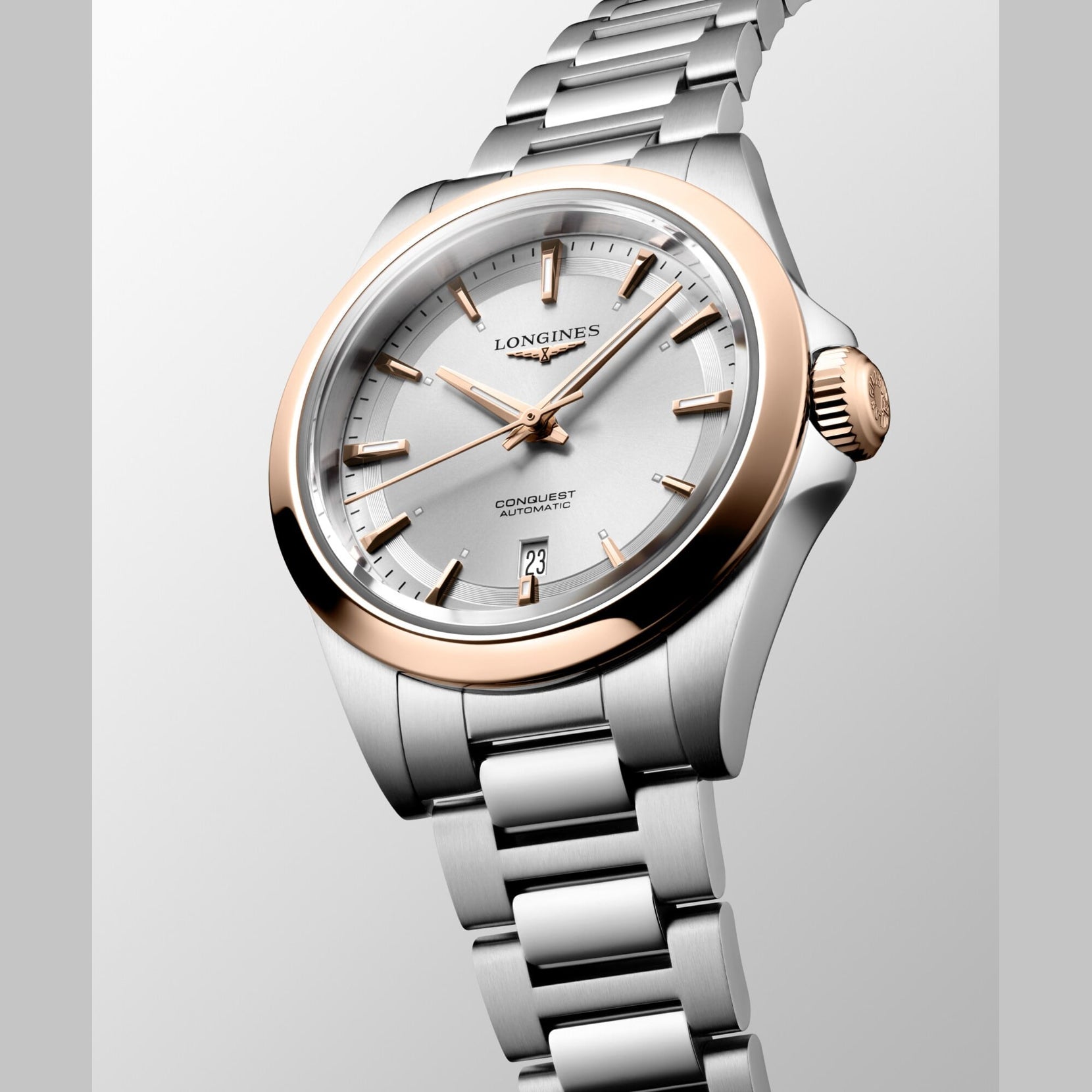 Longines L3.320.5.72.6 Conquest Silver on Bracelet
