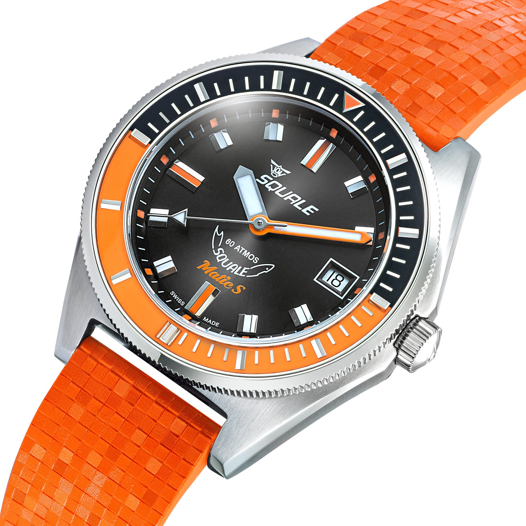 Squale MATICBKOBK.MROR Matic S Orange Mosaic