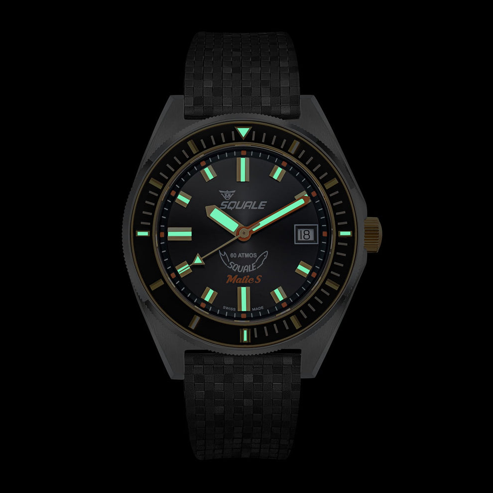 Squale MATICGBKBK.MRBK Matic S Two-Tone Mosaic