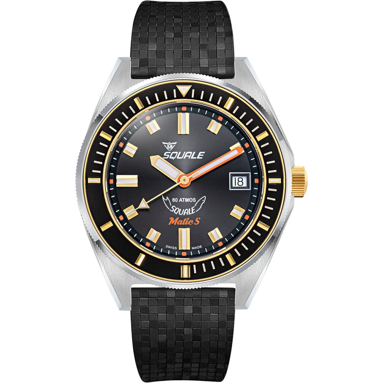 Squale MATICGBKBK.MRBK Matic S Two-Tone Mosaic