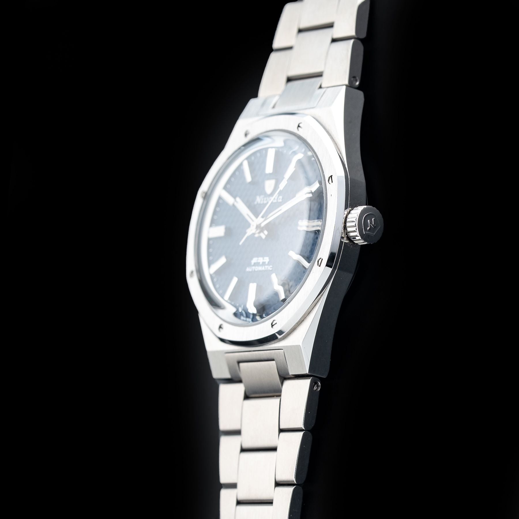 Nivada Grenchen F77 Blue Dial