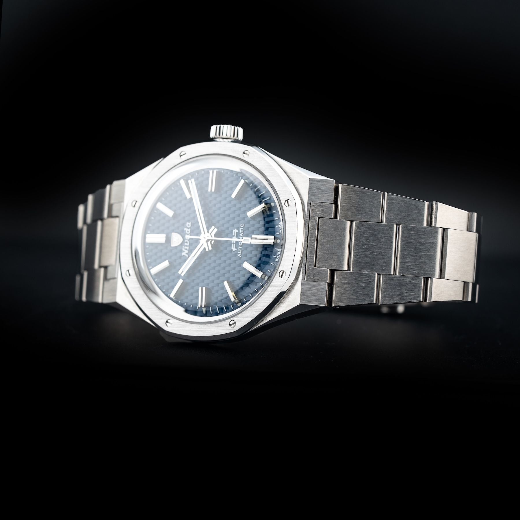 Nivada Grenchen F77 Blue Dial
