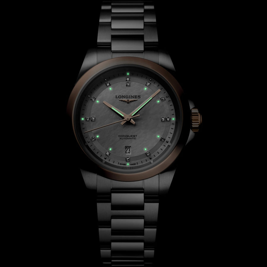 Longines L3.320.5.87.6 Conquest White on Bracelet