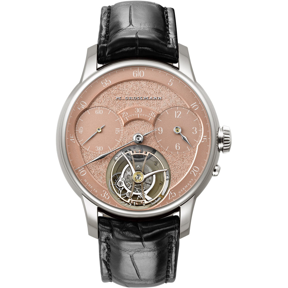 Moritz Grossmann MG-003888 Tourbillon Tremblage White Gold Salmon