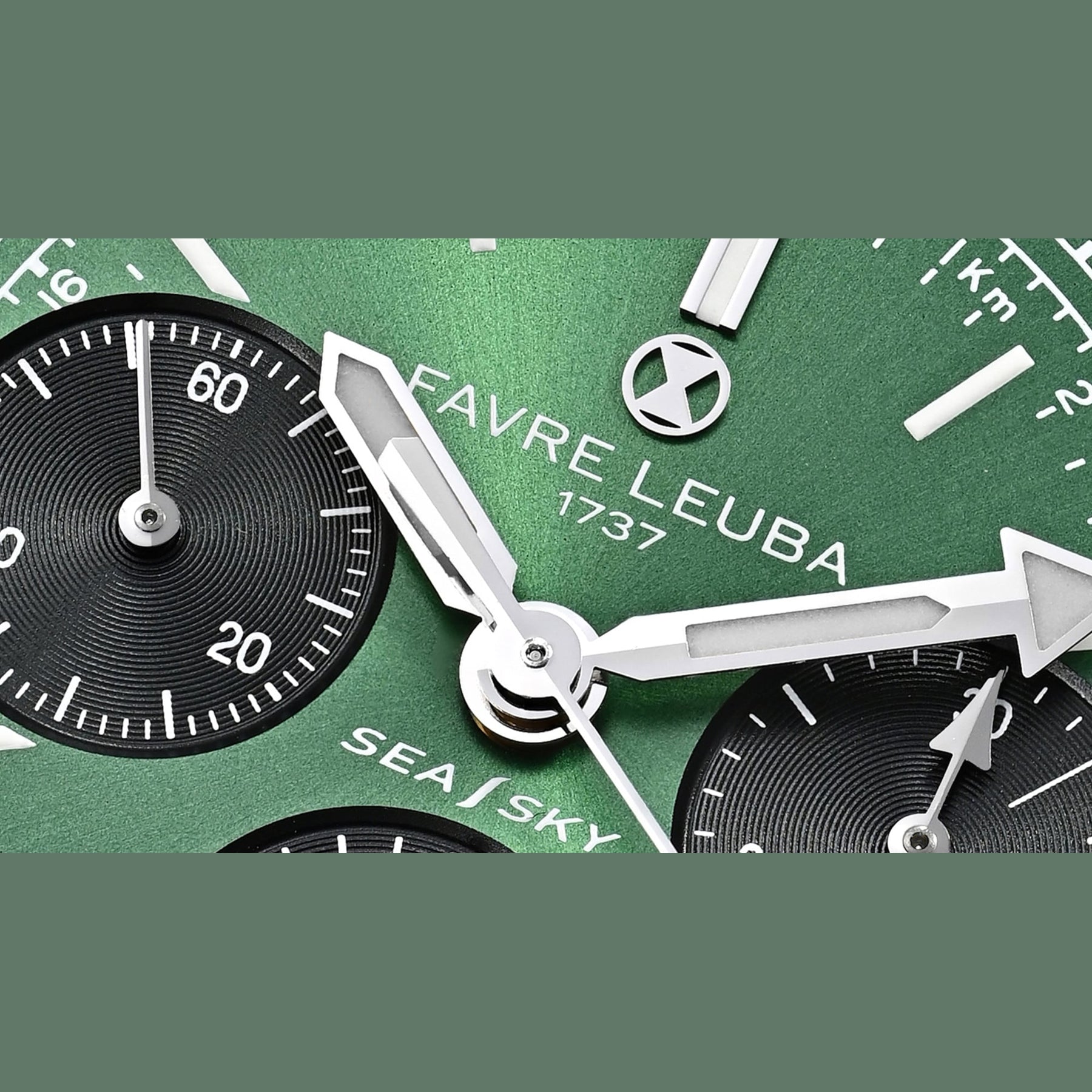 Favre Leuba 00.20212.112.03.101 Sea Sky Revival Green Dial On Strap