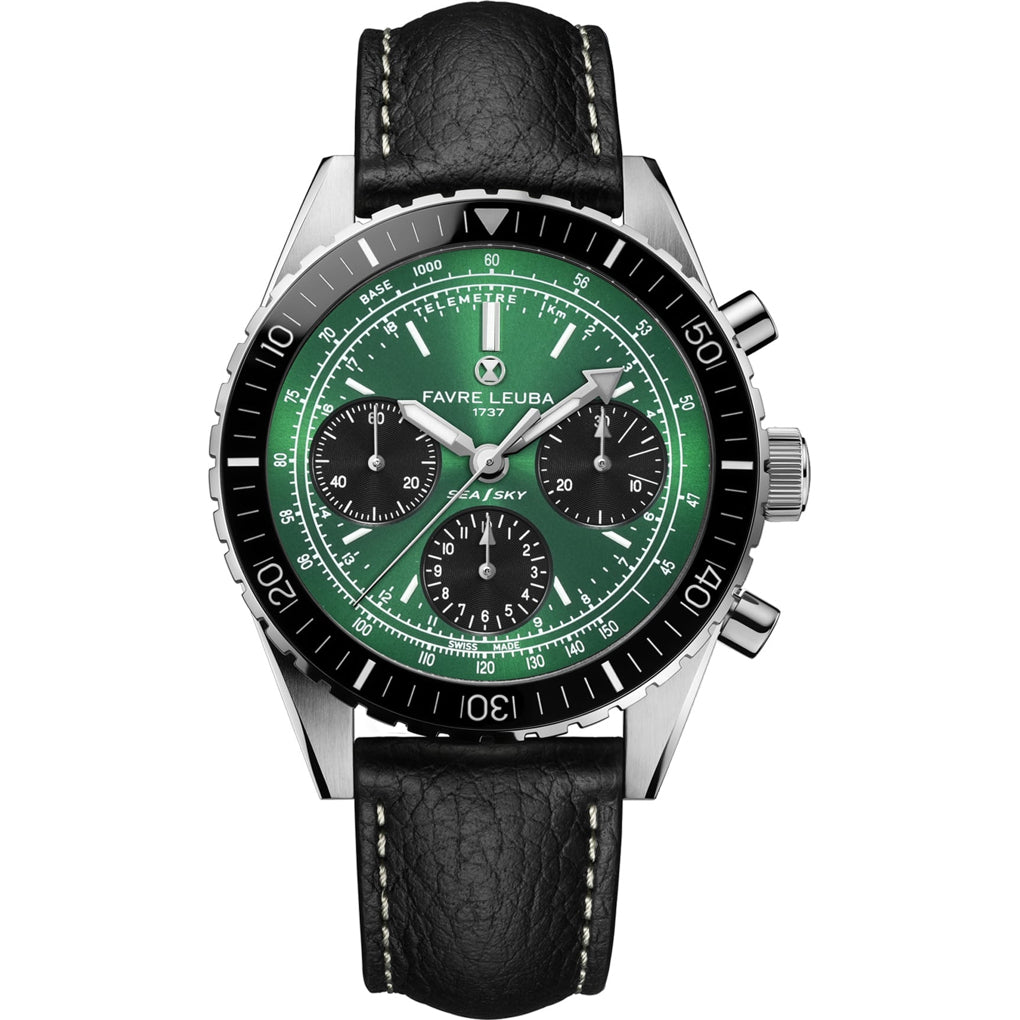 Favre Leuba 00.20212.112.03.101 Sea Sky Revival Green Dial On Strap