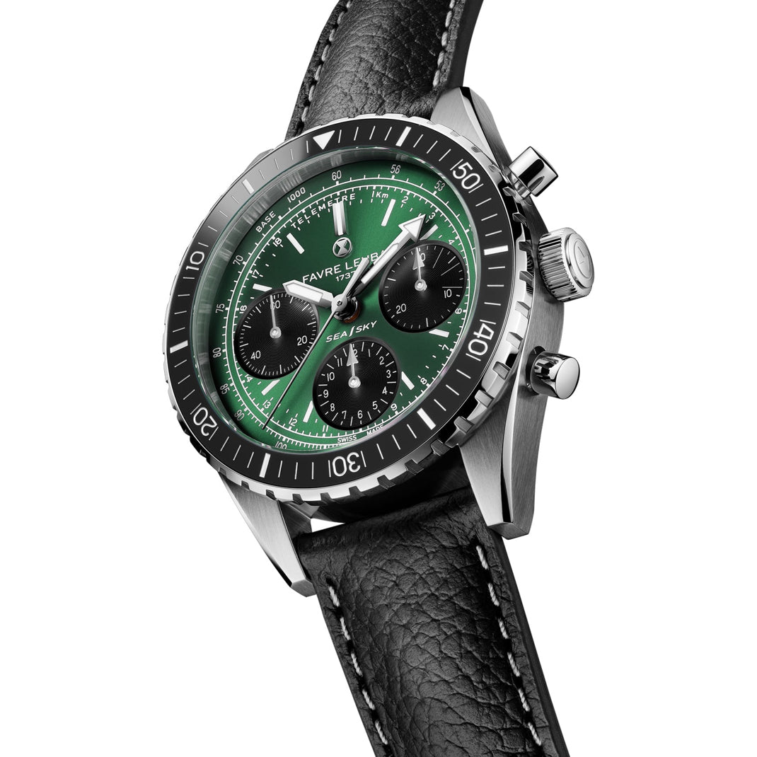 Favre Leuba 00.20212.112.03.101 Sea Sky Revival Green Dial On Strap