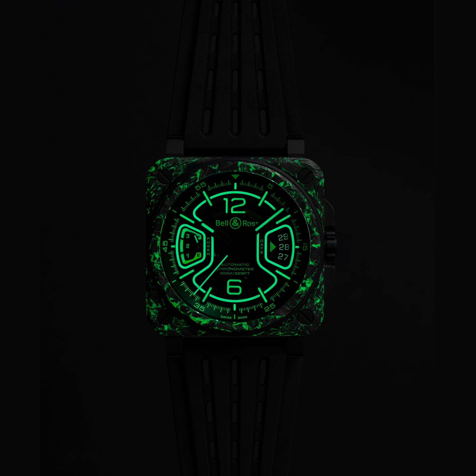 Bell & Ross BRX3R-GN-CA/SRB BR-X3 Night Vision
