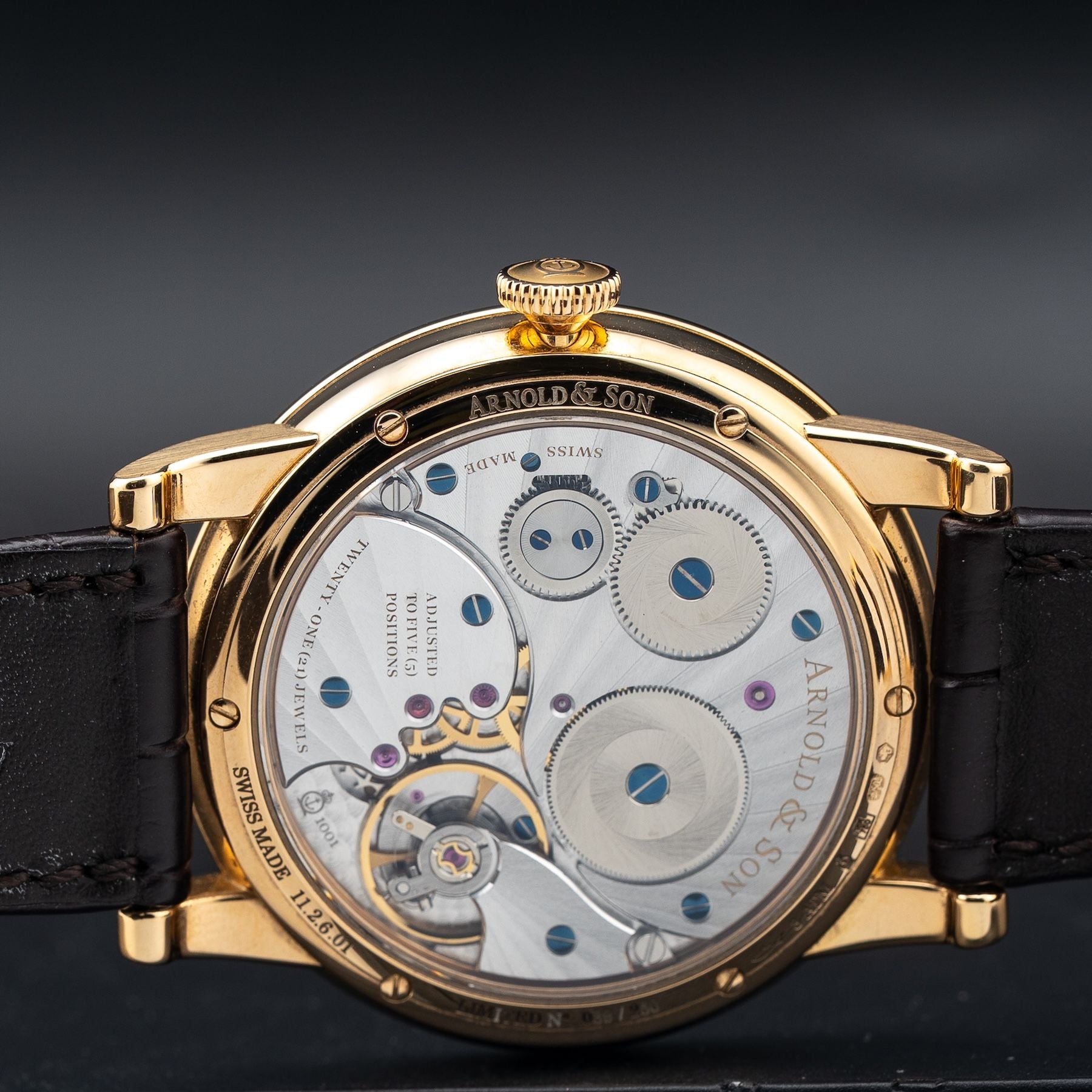 Arnold & Son 1.LCAP.S04A Pink Gold Grey Dial