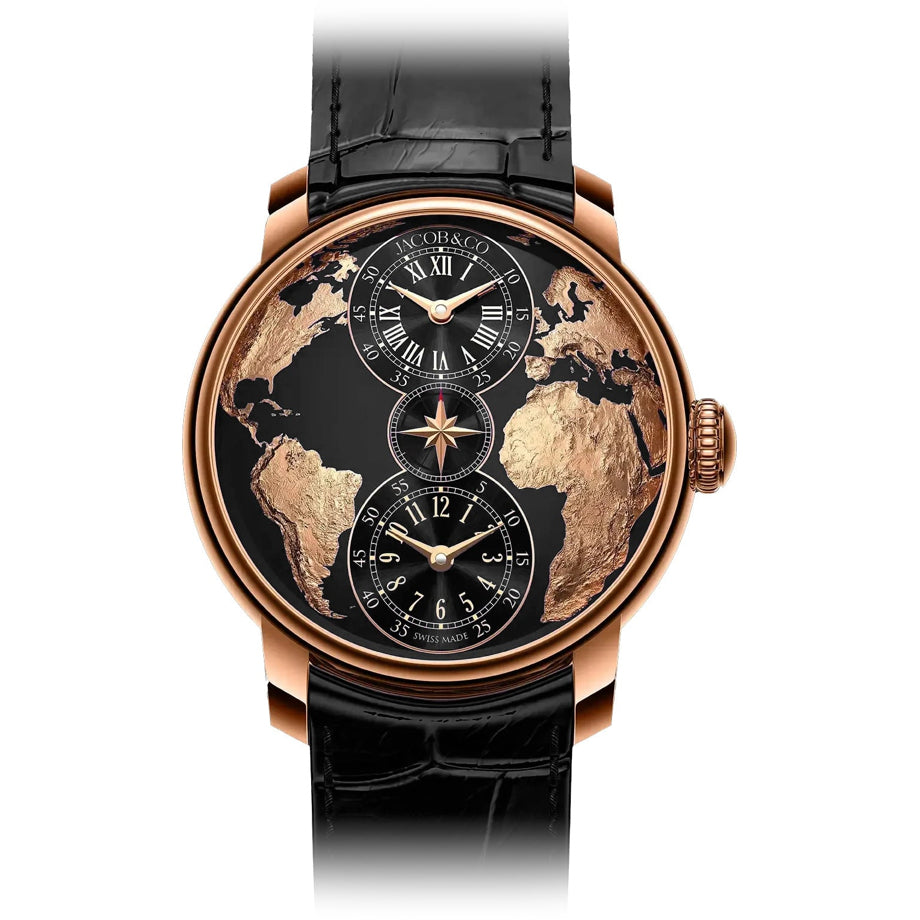 Jacob & Co. DT100.40.AA.AB.A The World Is Yours Dual Time Zone
