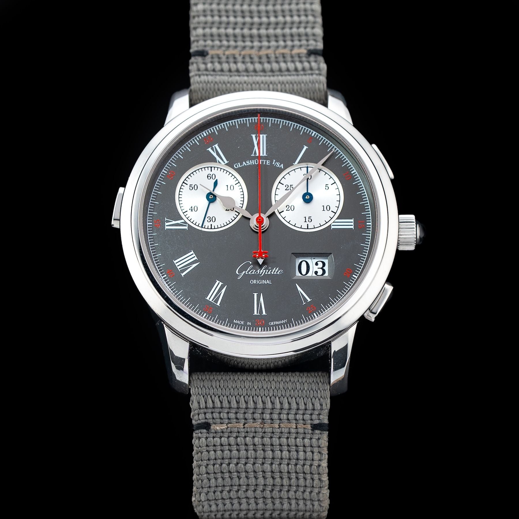Glashütte Original 1-99-01-03-03-04 Senator Rattrapante