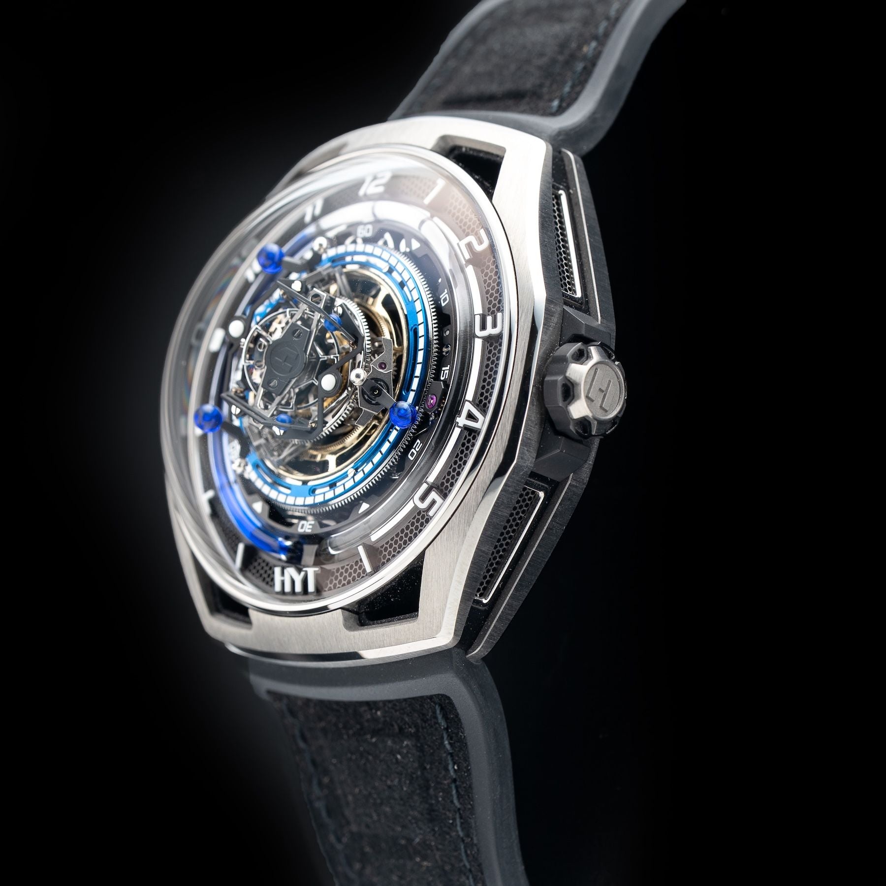 HYT H03068-A Conical Tourbillon Titanium Blue Limited Edition