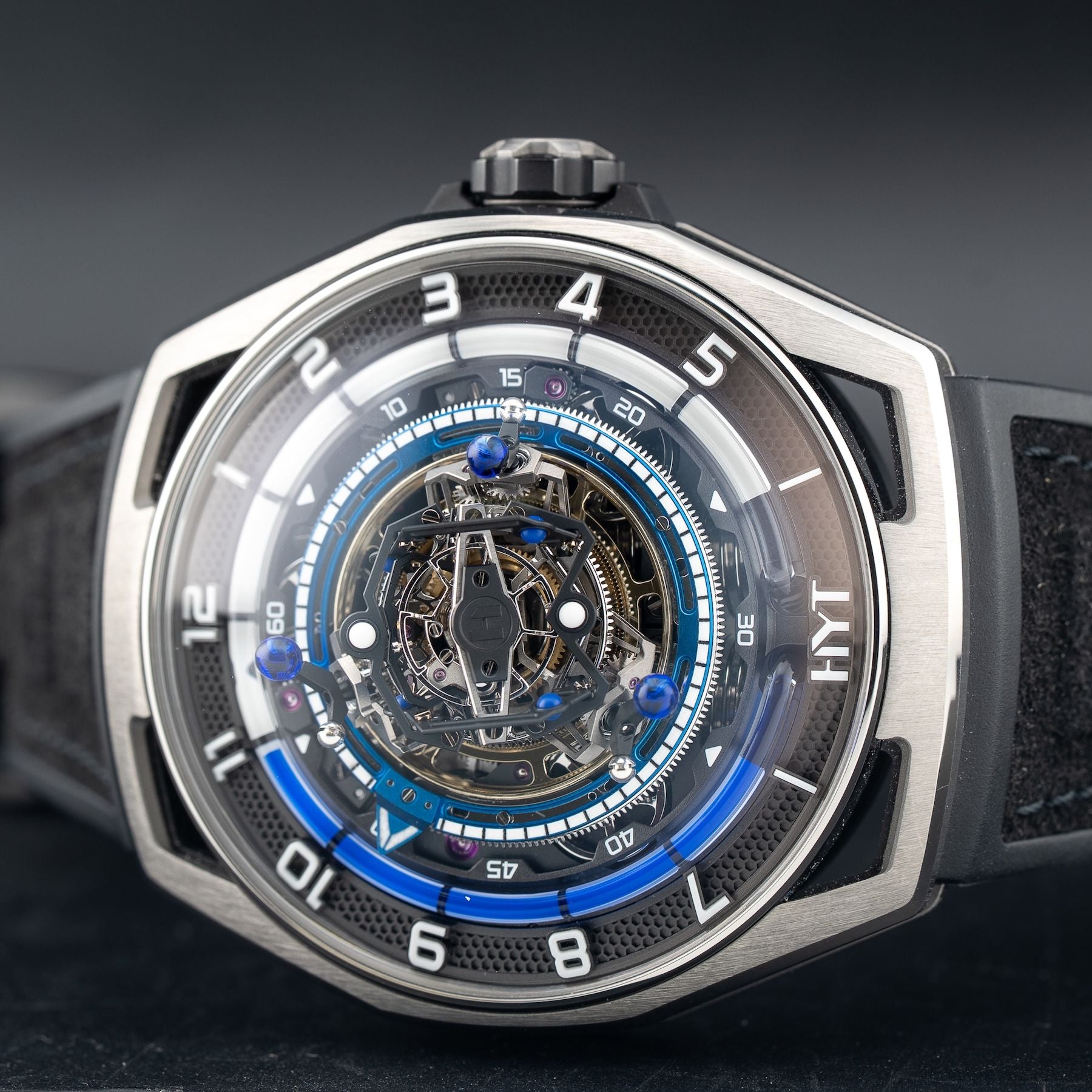 HYT H03068-A Conical Tourbillon Titanium Blue Limited Edition