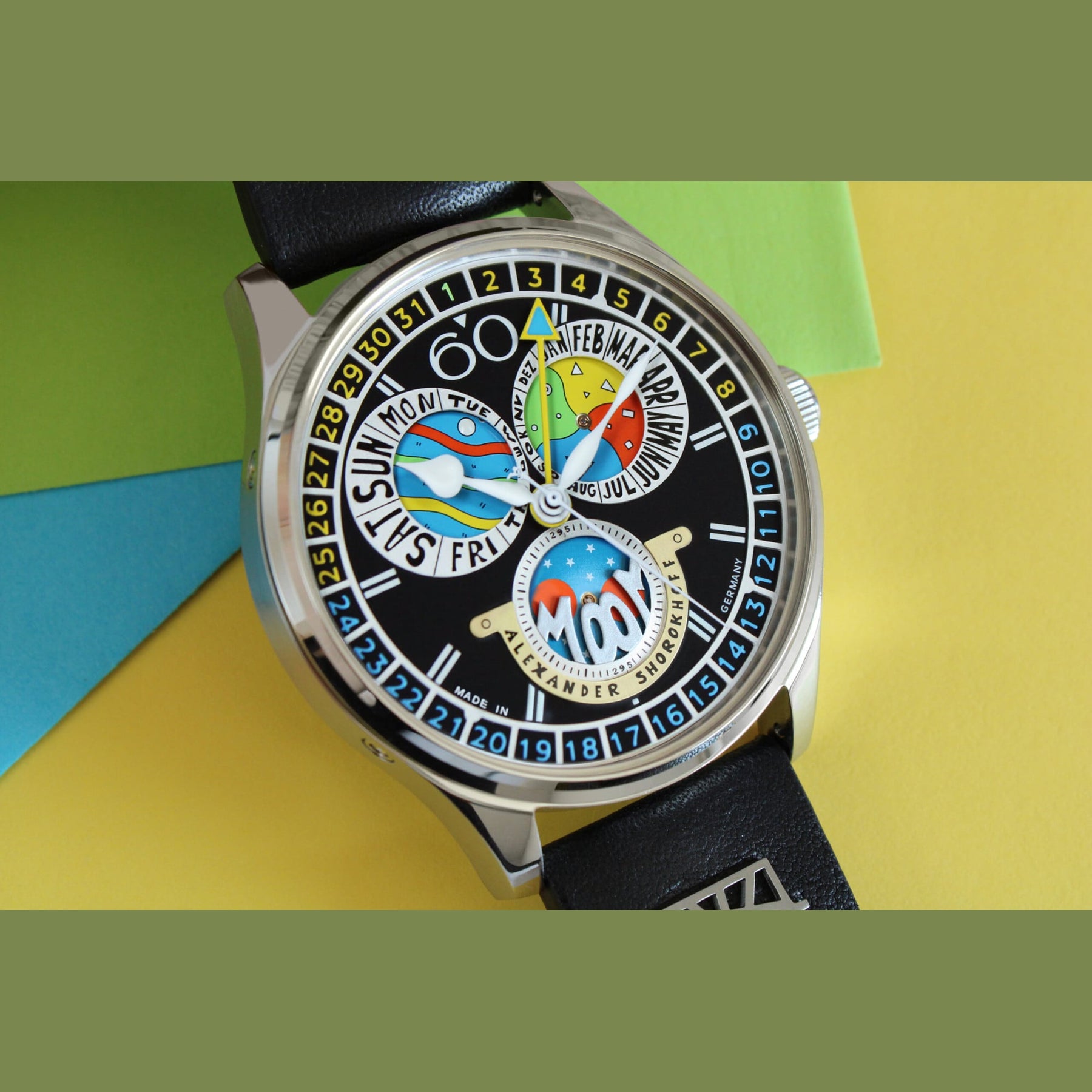 Alexander Shorokhoff AS.VK-CDMM4 Full Calendar Cardamomo Black