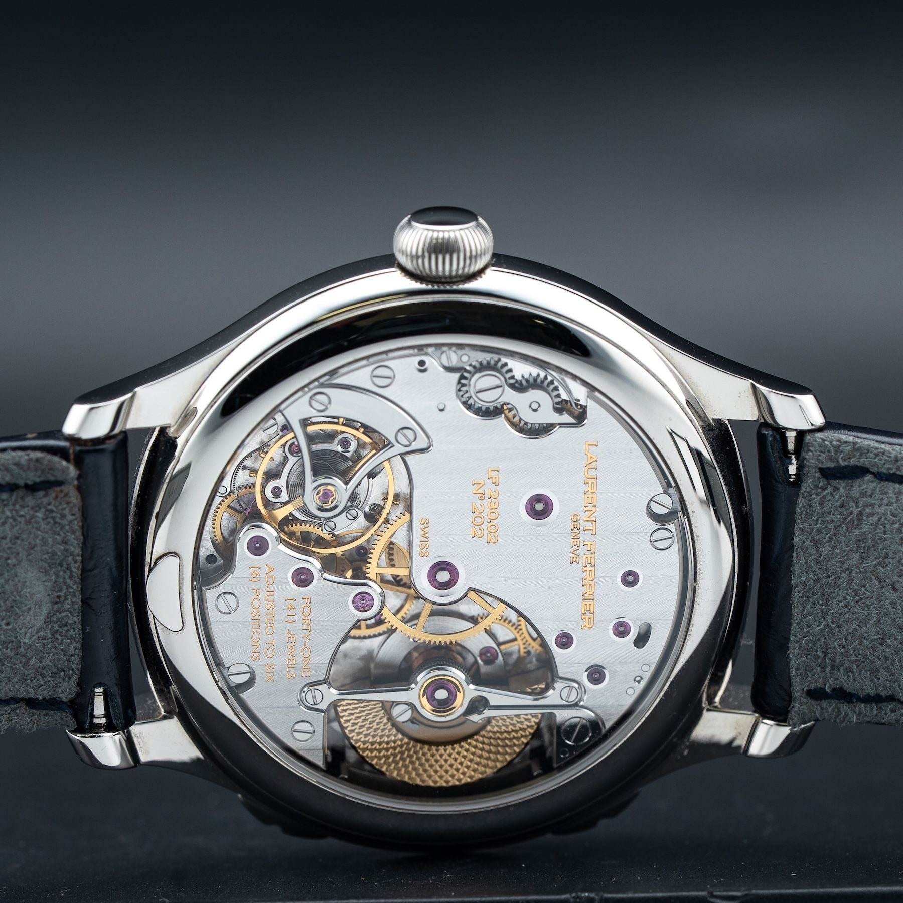 Laurent Ferrier LCF007.AC.CW1 Galet Traveller Blue Dial