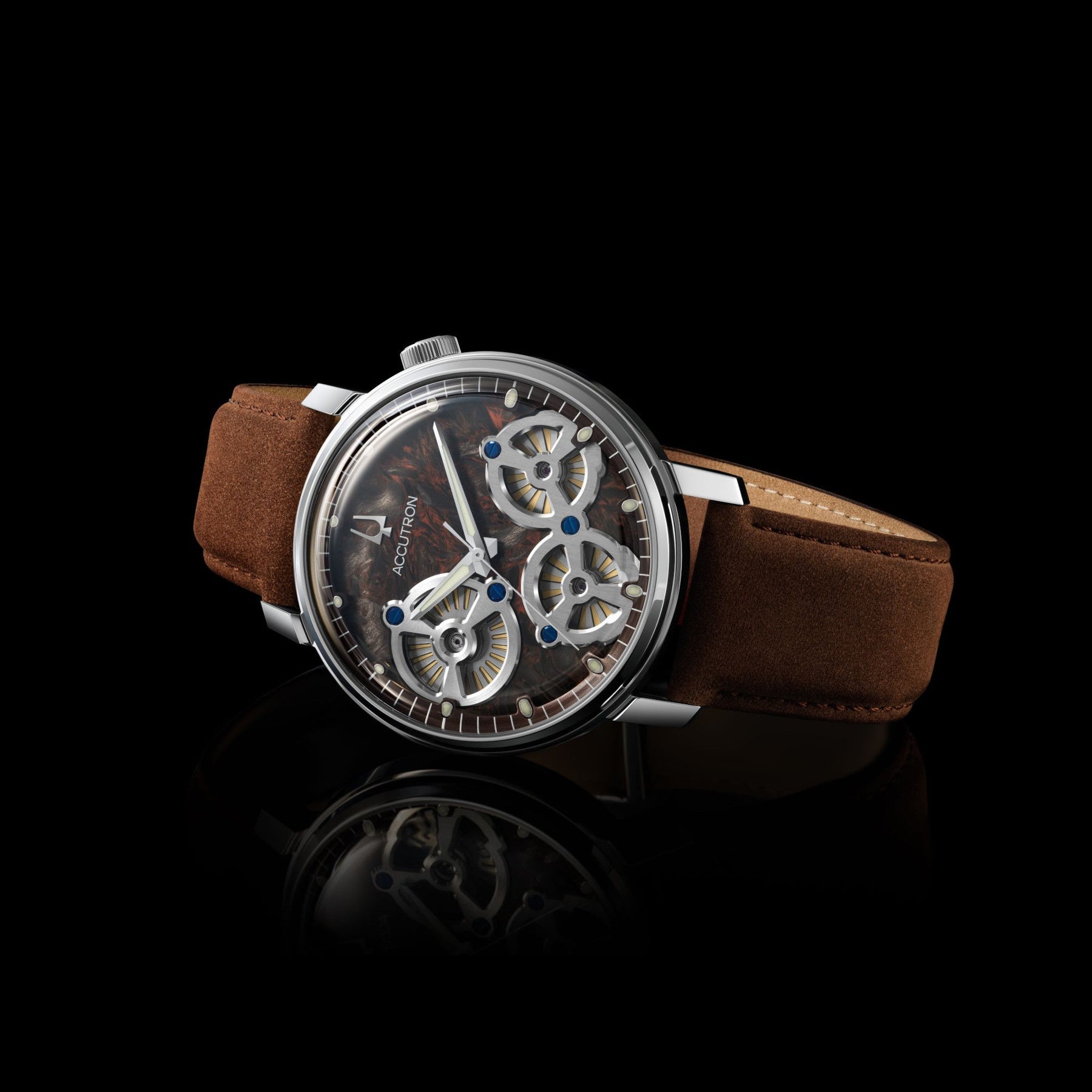 Accutron 26A214 Forged Carbon Brown