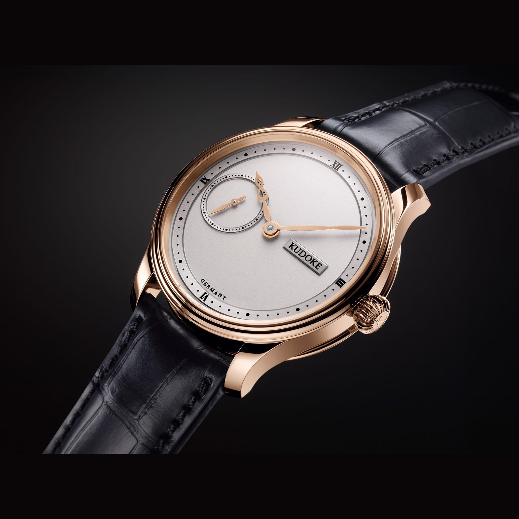 Kudoke 1 Silver Dial Rose Gold