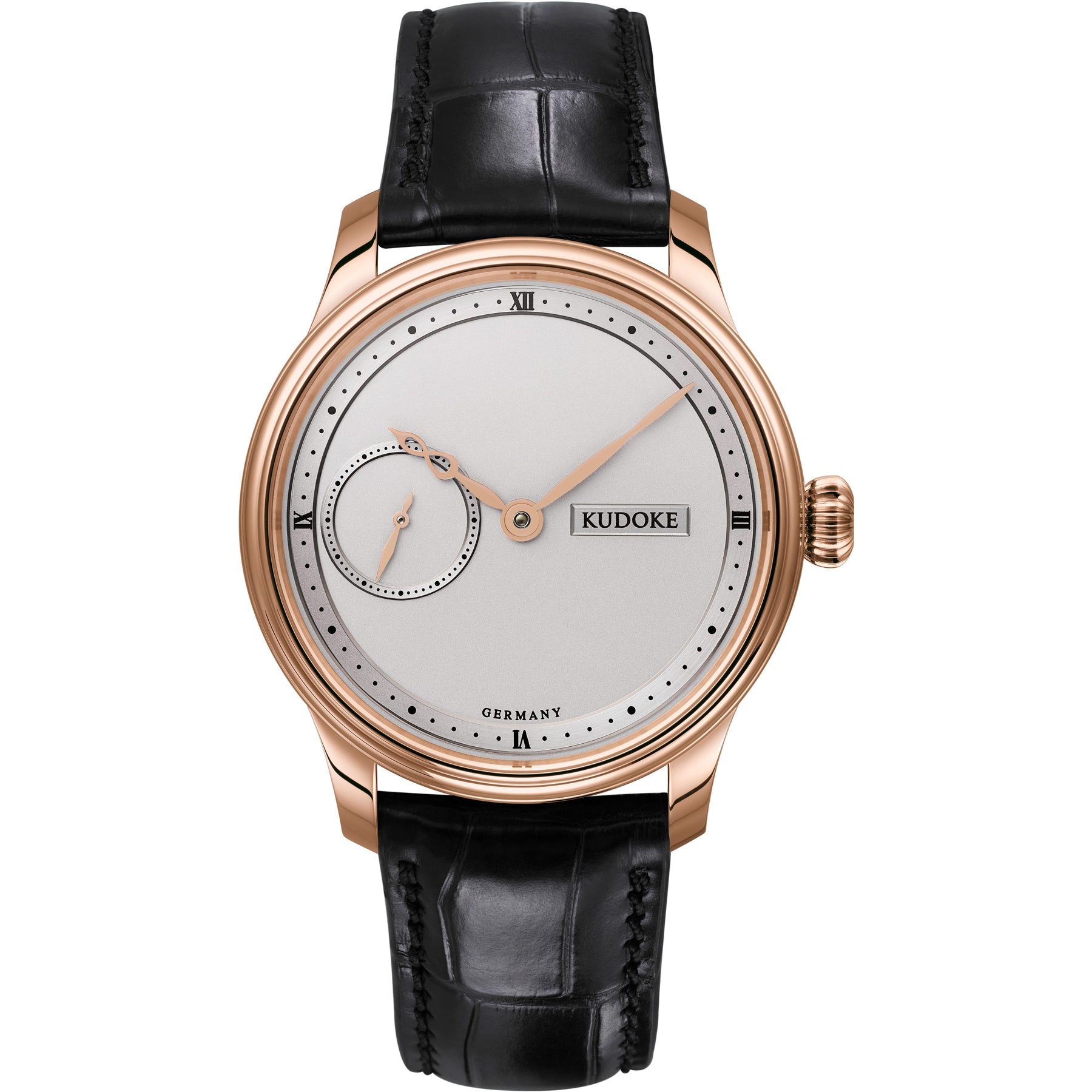Kudoke 1 Silver Dial Rose Gold