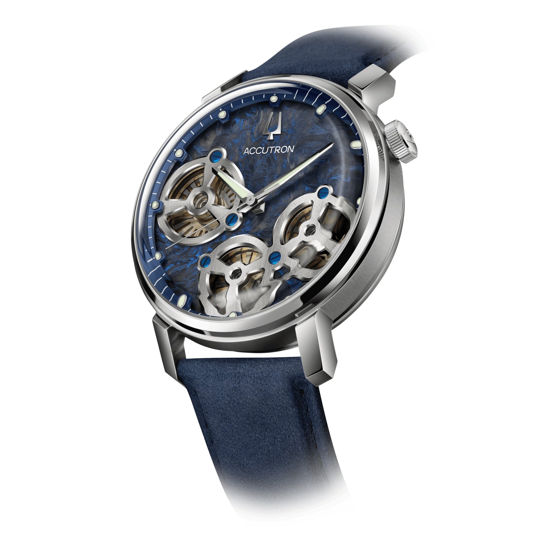 Accutron 26A215 Forged Carbon Blue