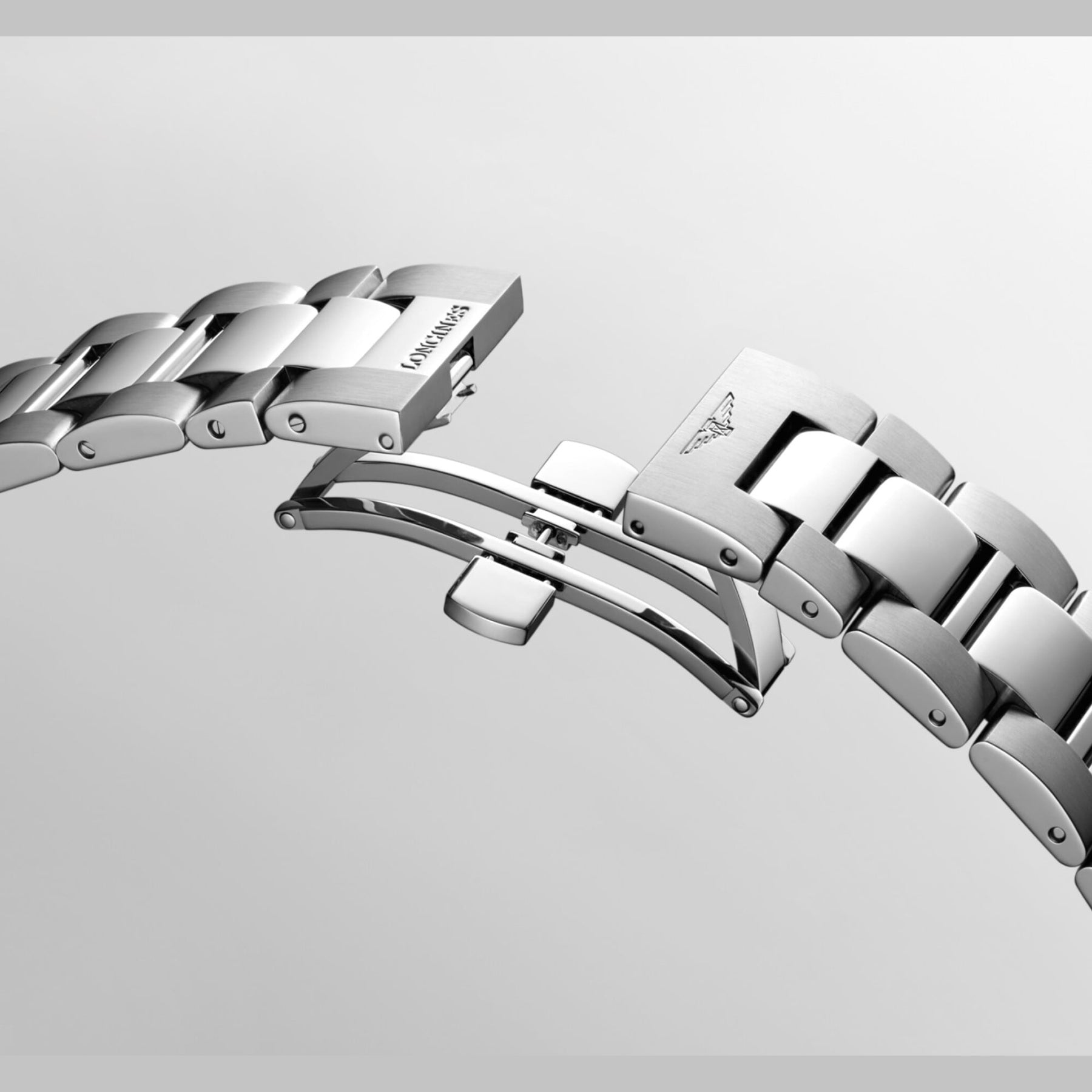 Longines L3.760.4.76.6 Conquest Silver Dial on Bracelet