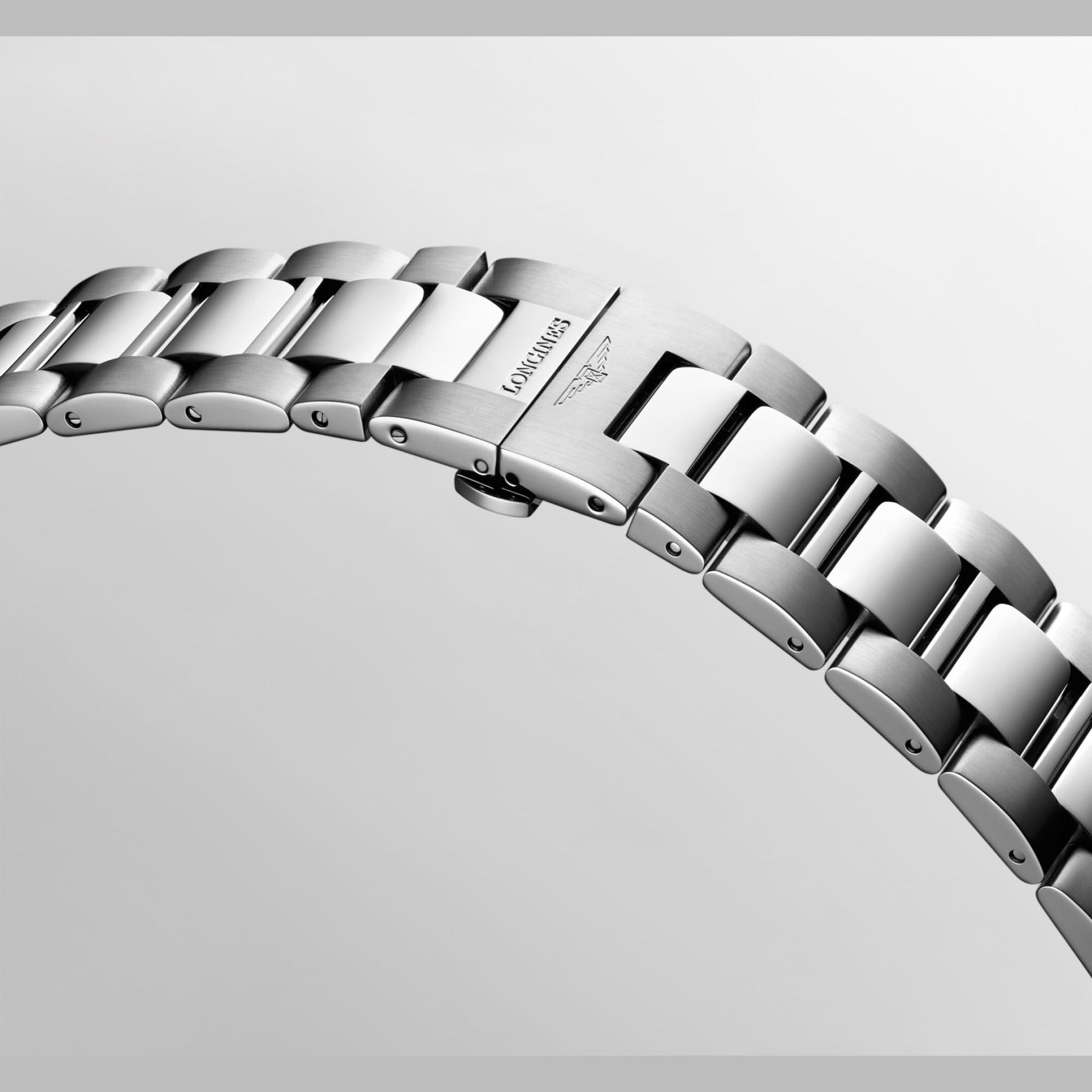 Longines L3.760.4.76.6 Conquest Silver Dial on Bracelet