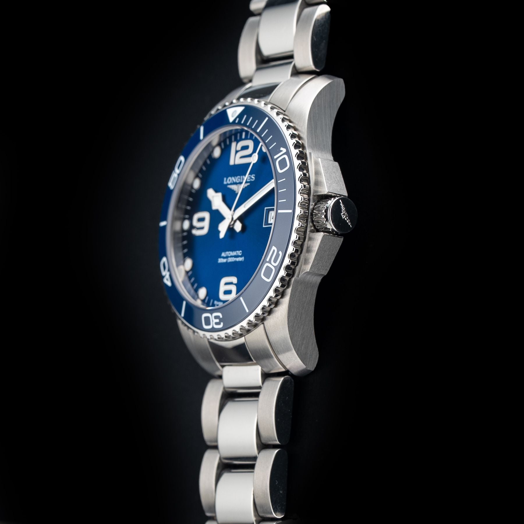 Longines L3.781.4.96.6 Hydroconquest Blue Dial on Bracelet