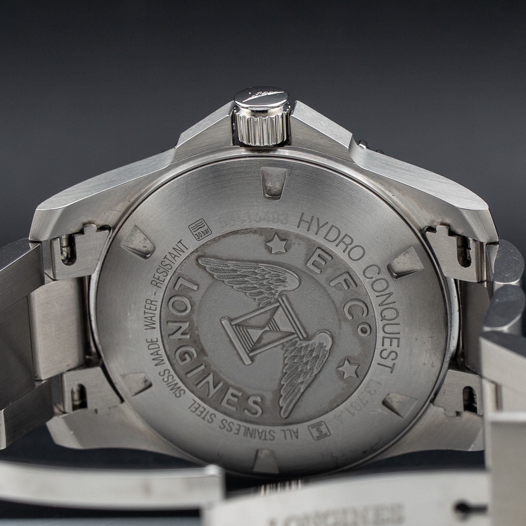 Longines L3.781.4.96.6 Hydroconquest Blue Dial on Bracelet