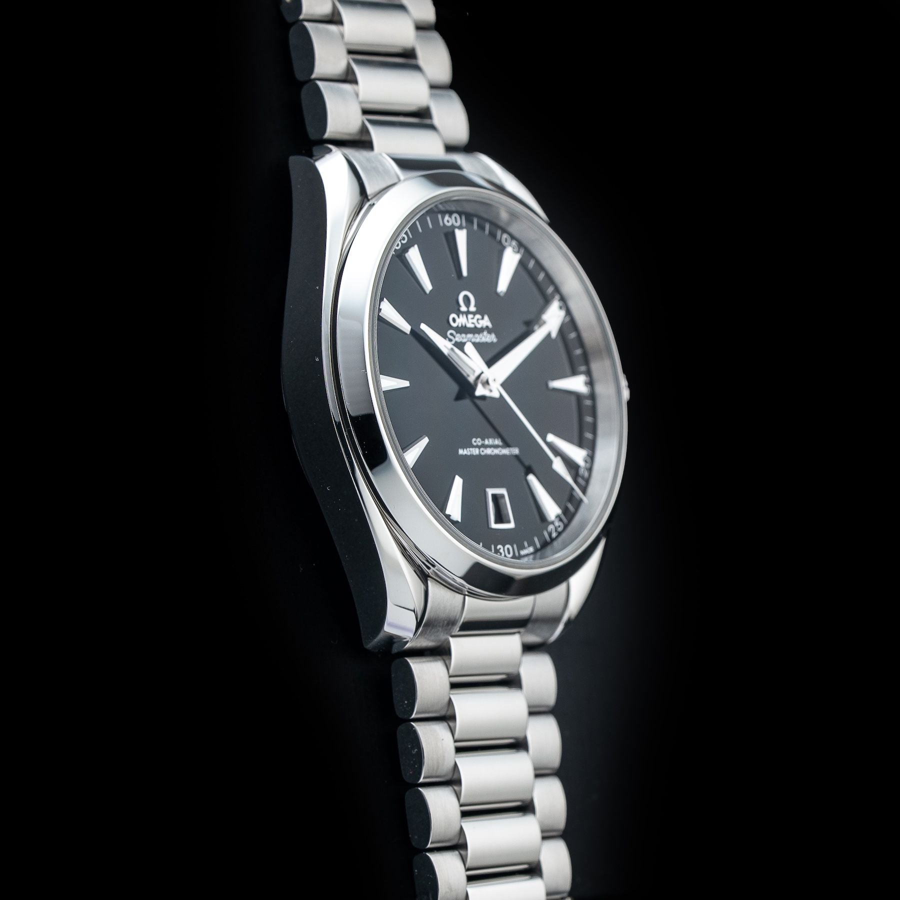 Omega 220.10.41.21.01.002 Seamaster Aqua Terra 150M 41mm Black Steel on Bracelet