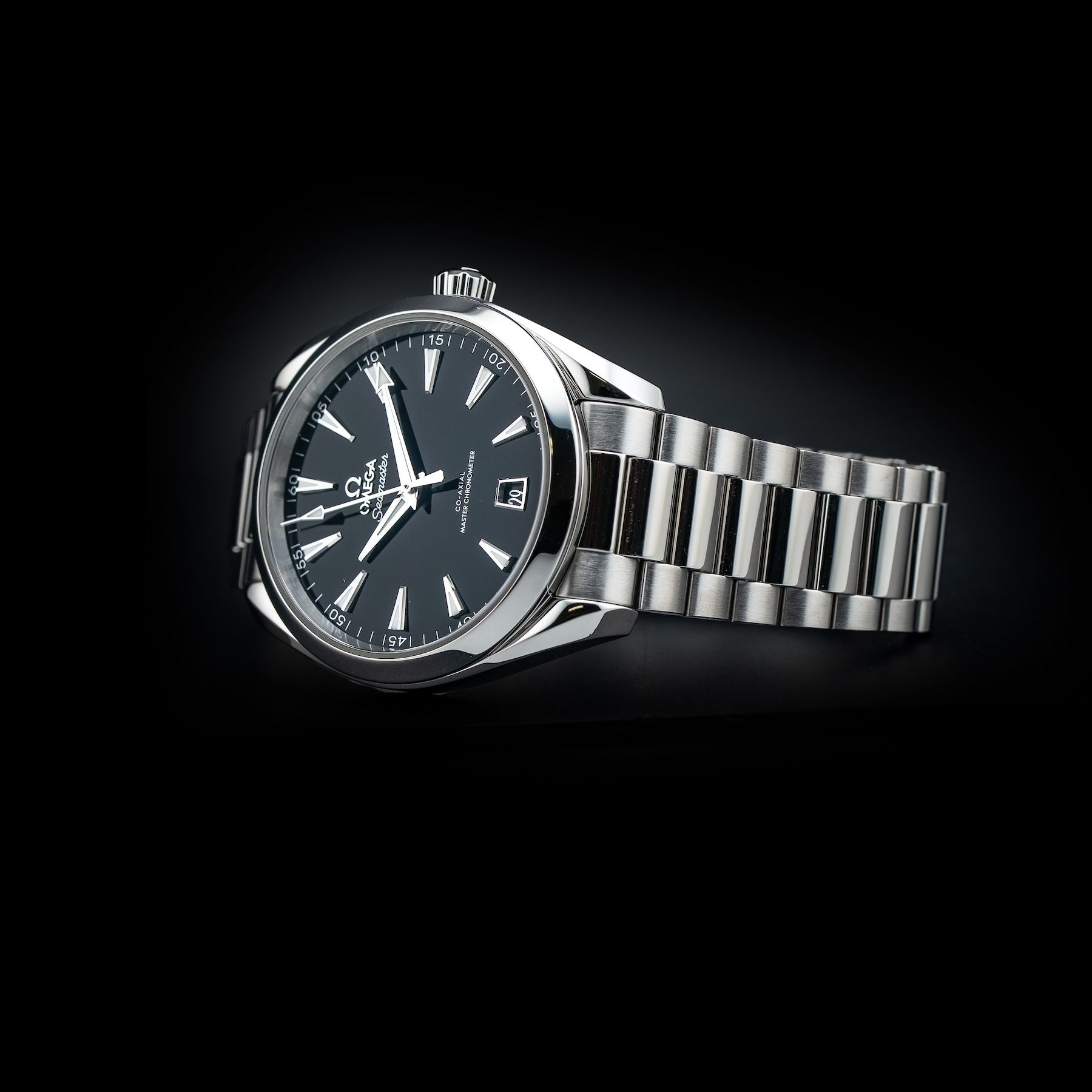 Omega 220.10.41.21.01.002 Seamaster Aqua Terra 150M 41mm Black Steel on Bracelet