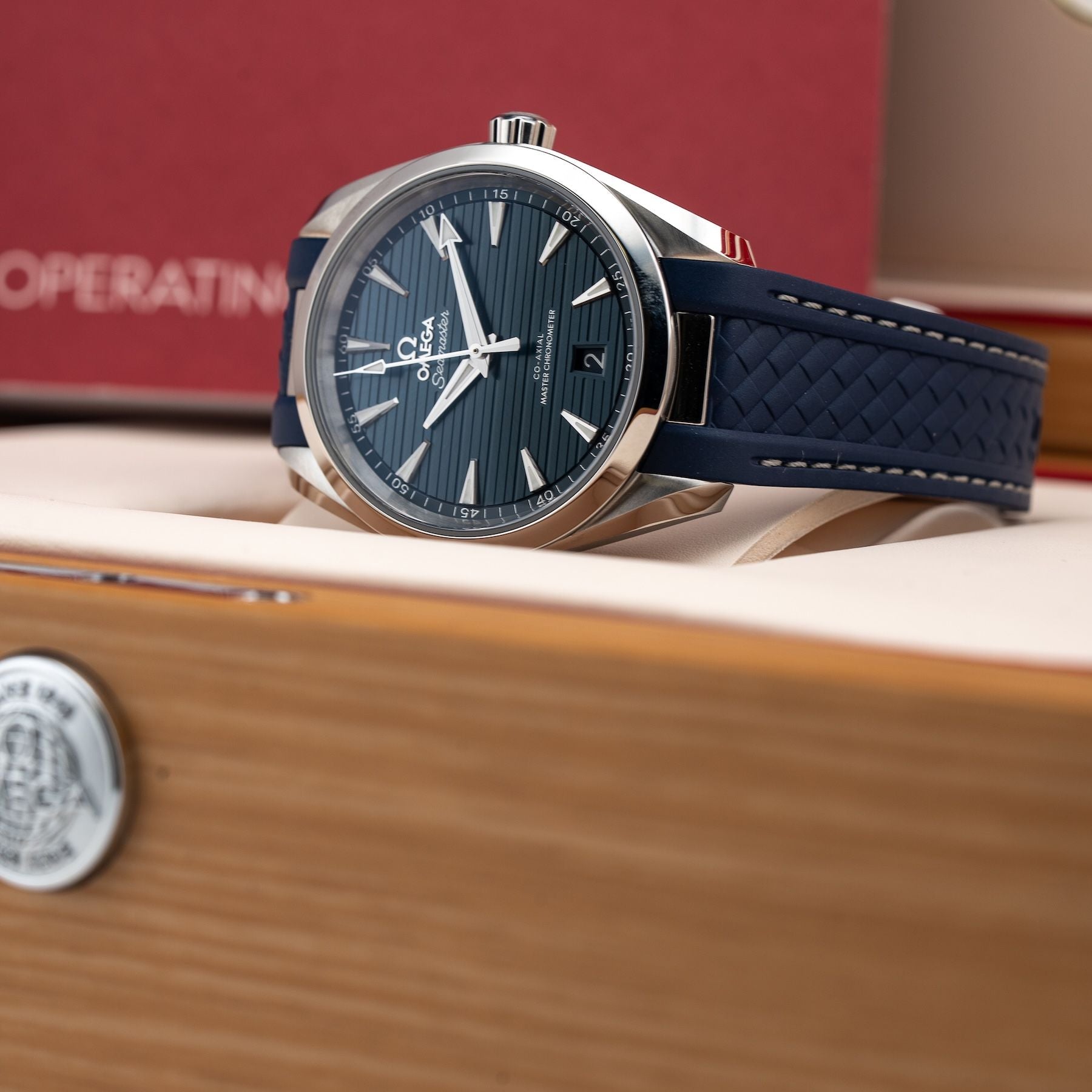 Omega 220.12.38.20.03.001 Seamaster Aqua Terra 150m Master Chronometer on Strap