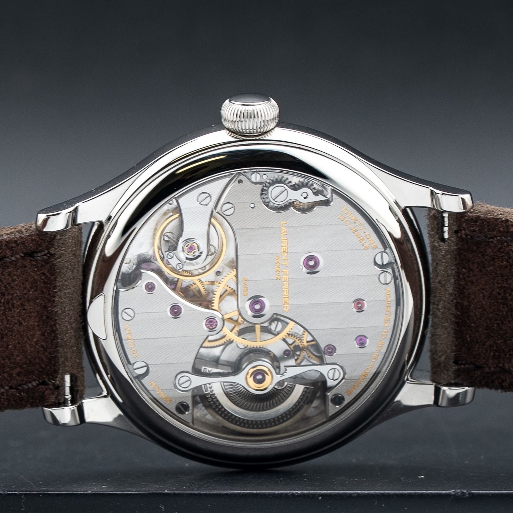 Laurent Ferrier LCF046.AC.CG1.1 Classic Auto 40mm Ice Blue Sunburst Dial