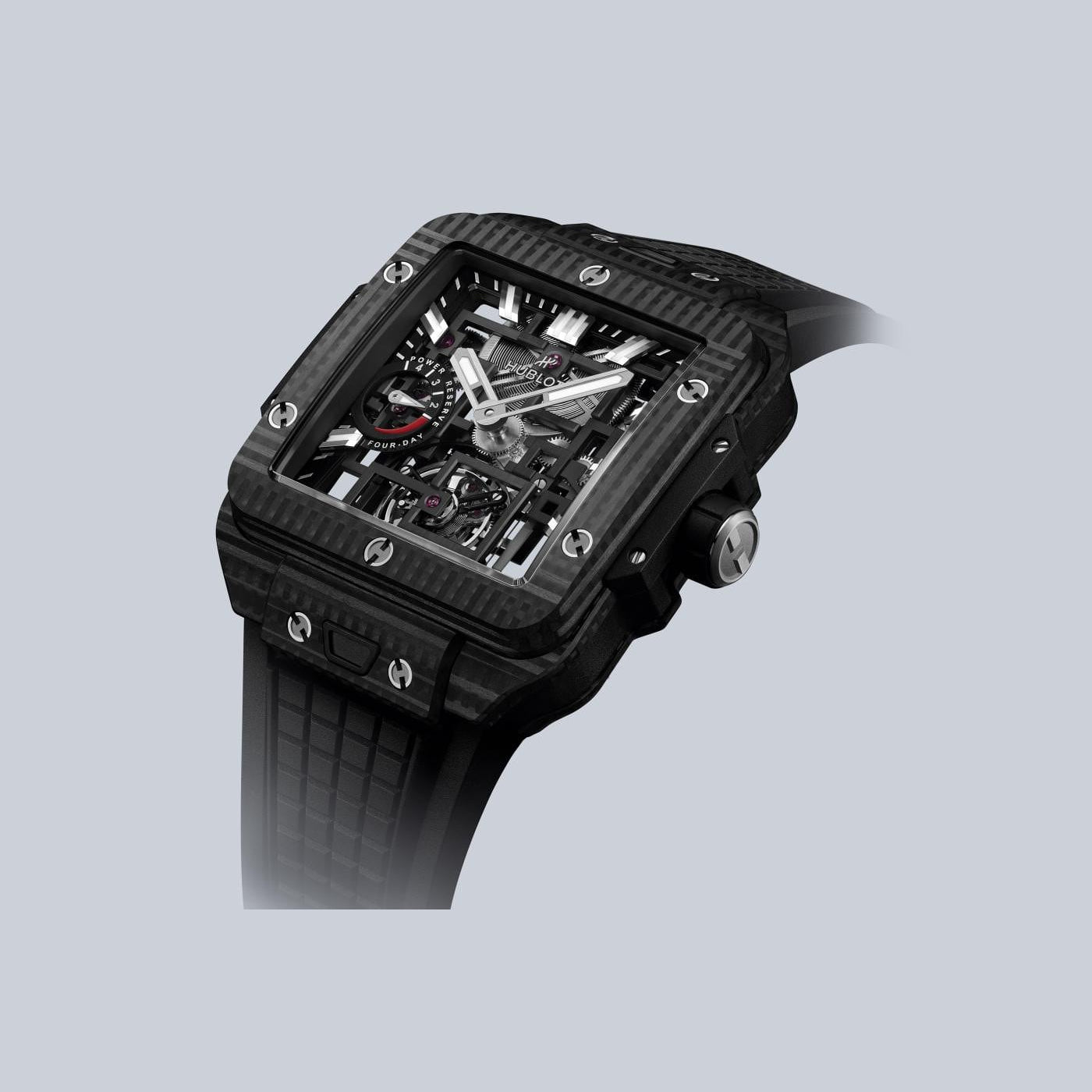 Hublot 805.Qd.0170.Rx Square Bang Tourbillon 4-Day Power Reserve 3D Carbon