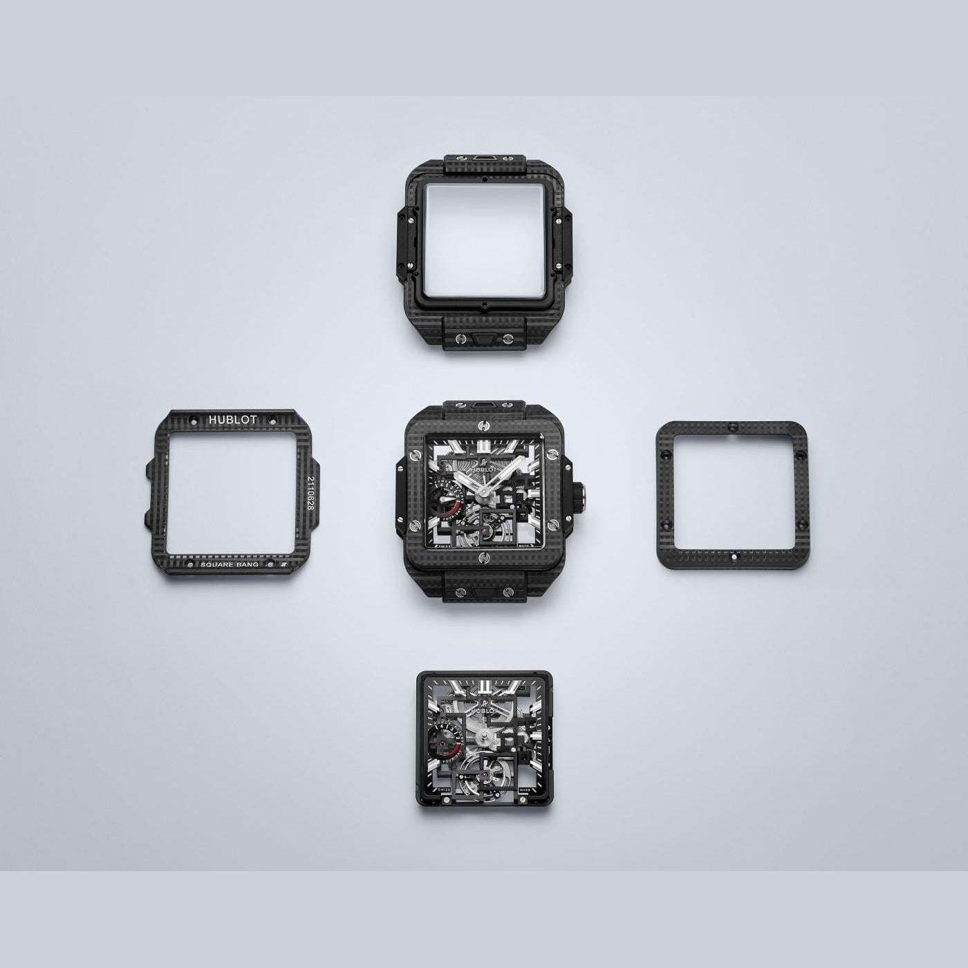 Hublot 805.Qd.0170.Rx Square Bang Tourbillon 4-Day Power Reserve 3D Carbon