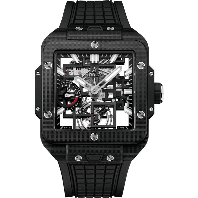 Hublot 805.Qd.0170.Rx Square Bang Tourbillon 4-Day Power Reserve 3D Carbon