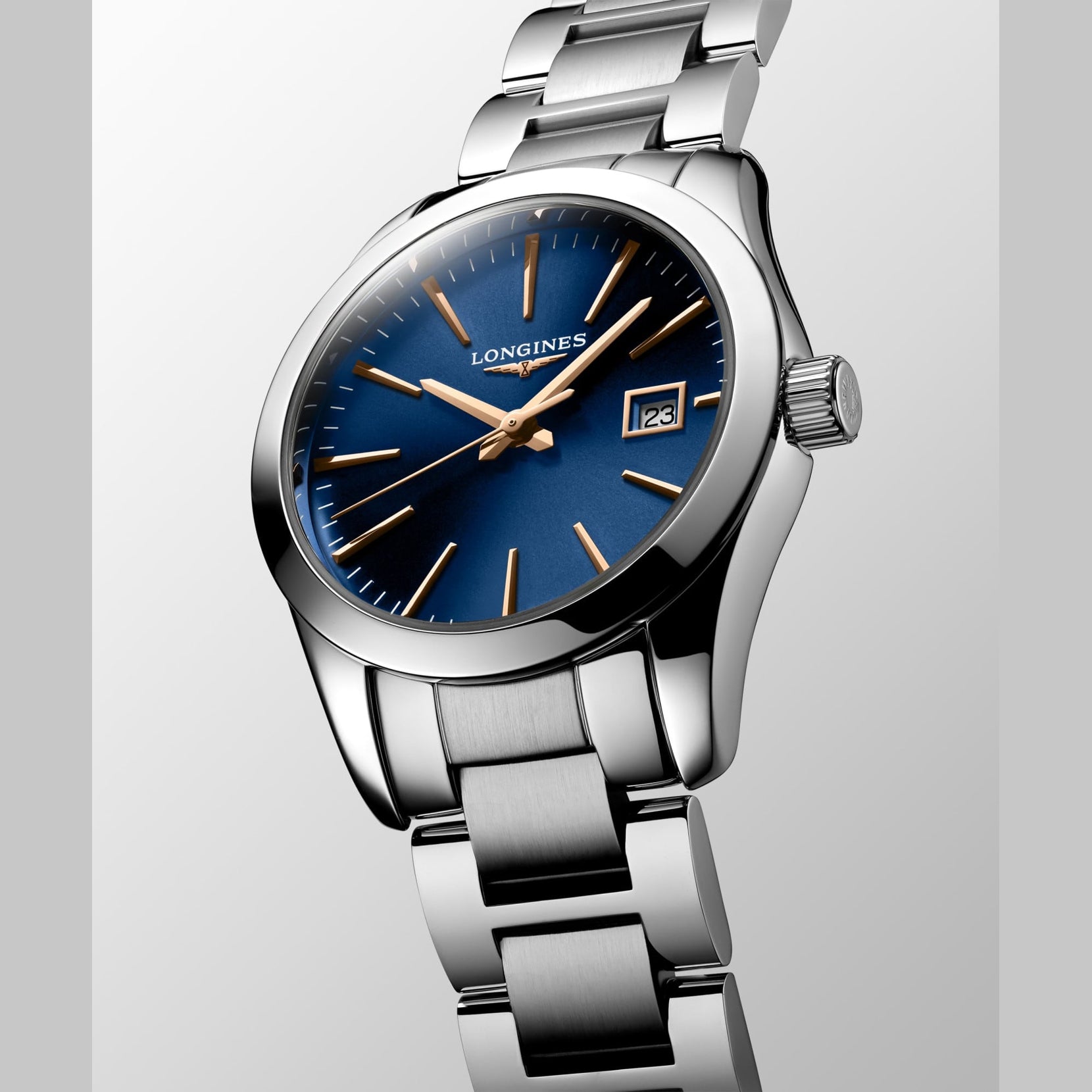Longines L2.286.4.92.6 Conquest Classic Blue Dial on Bracelet